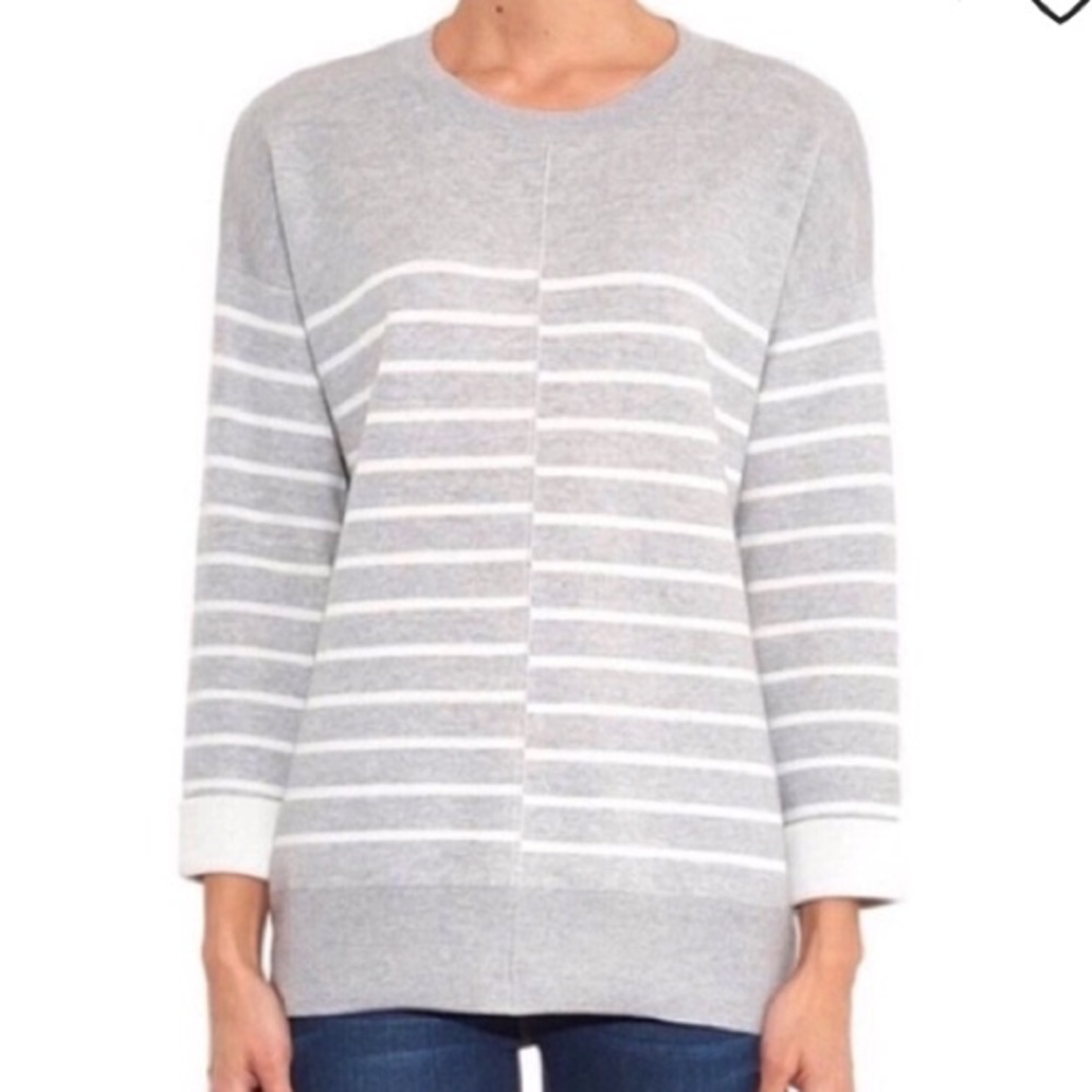 Vince Striped Stretchy Sweater